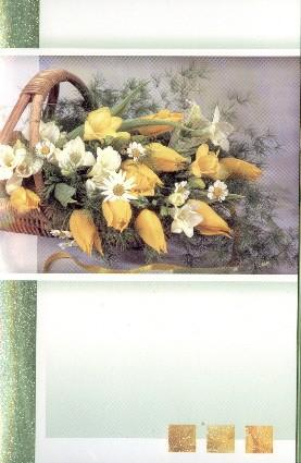 blanco bloemenkaart