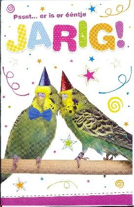 verjaardagskaart met vogels