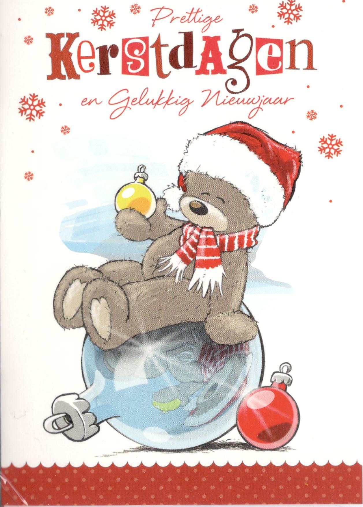 kinder kerstkaartjes met schattige beertjes