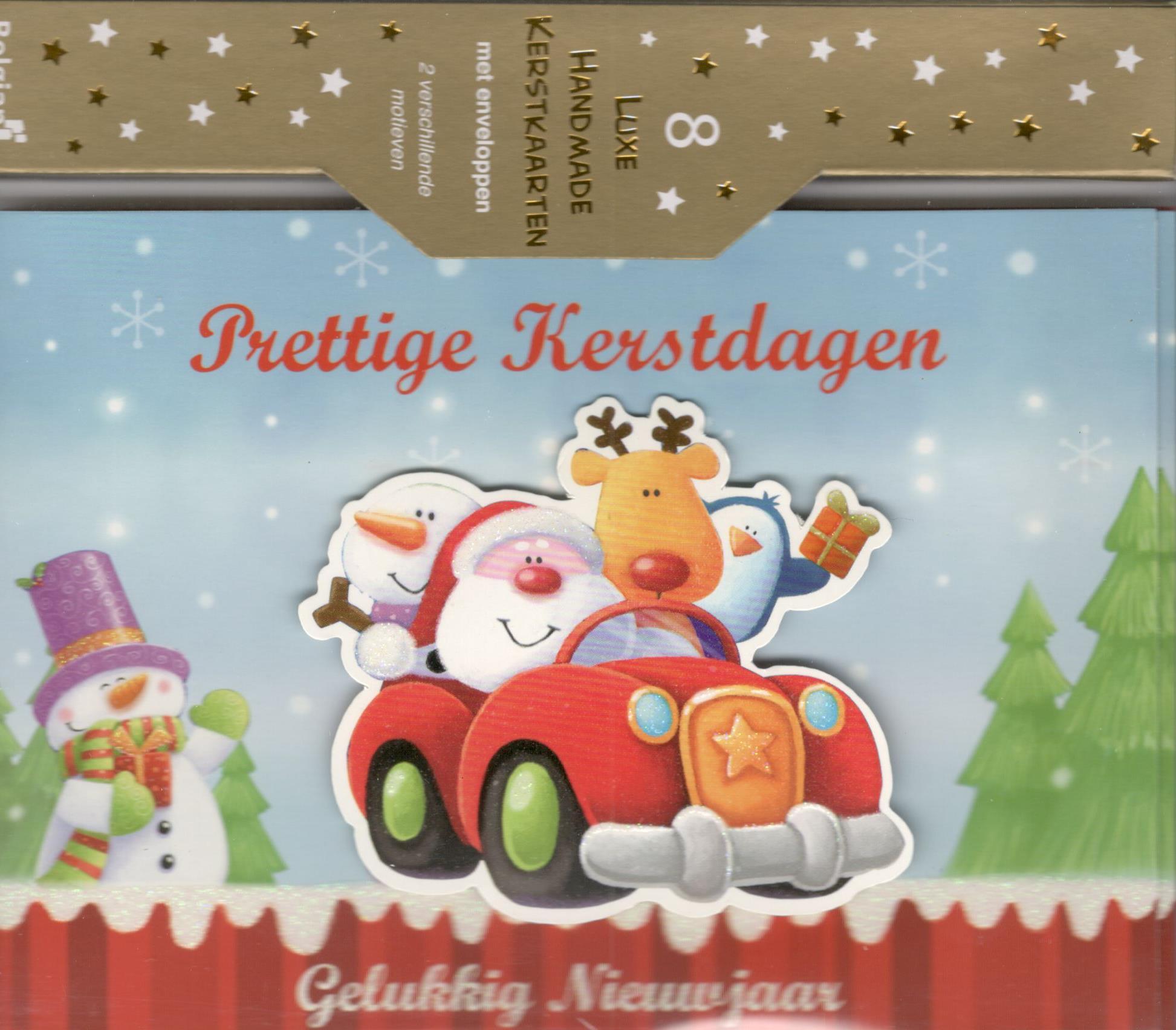 Kerstkaartenbox met 8 luxe kerstkaarten