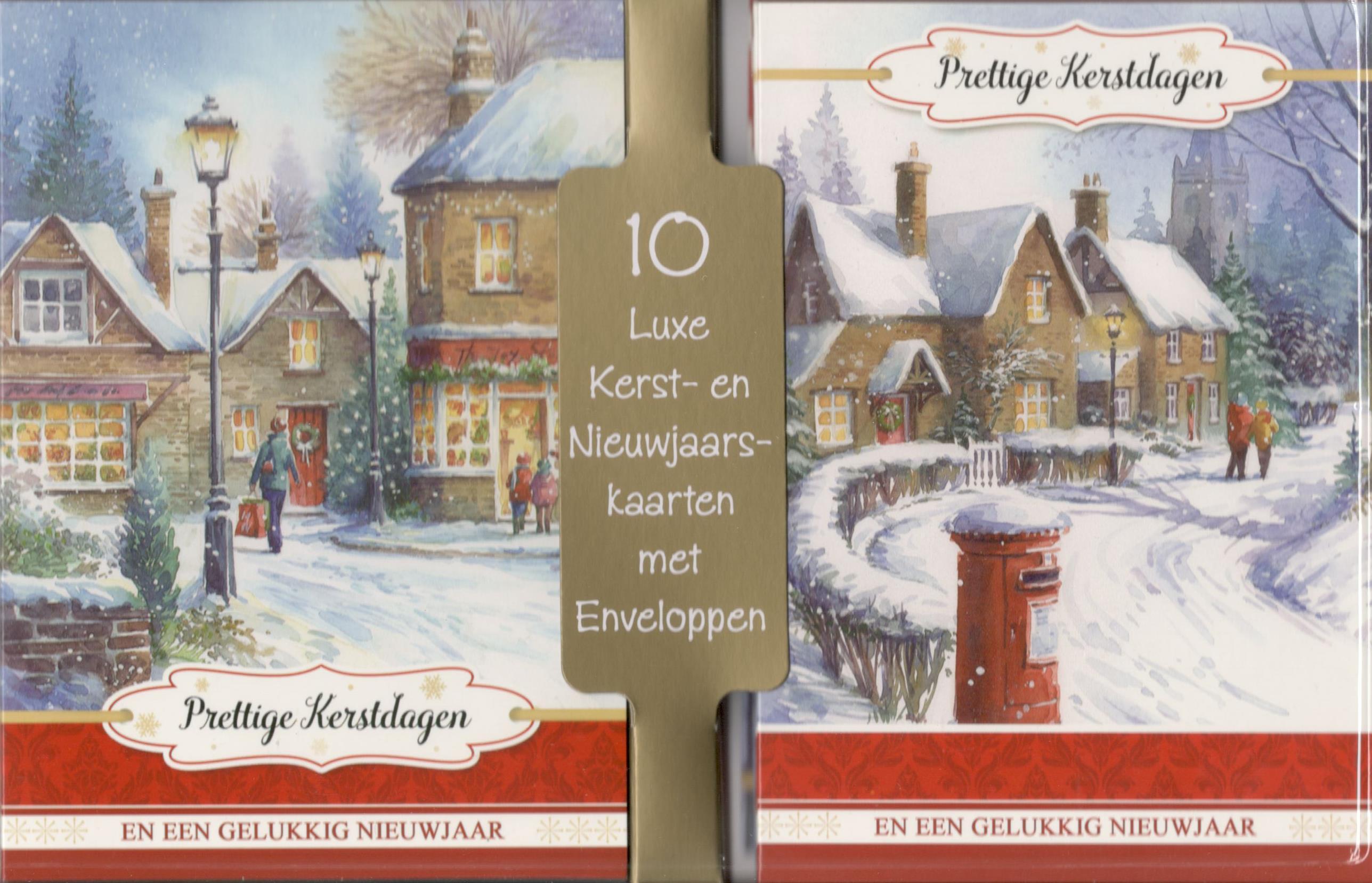 Nostalgische kerstkaartjes met oude prenten
