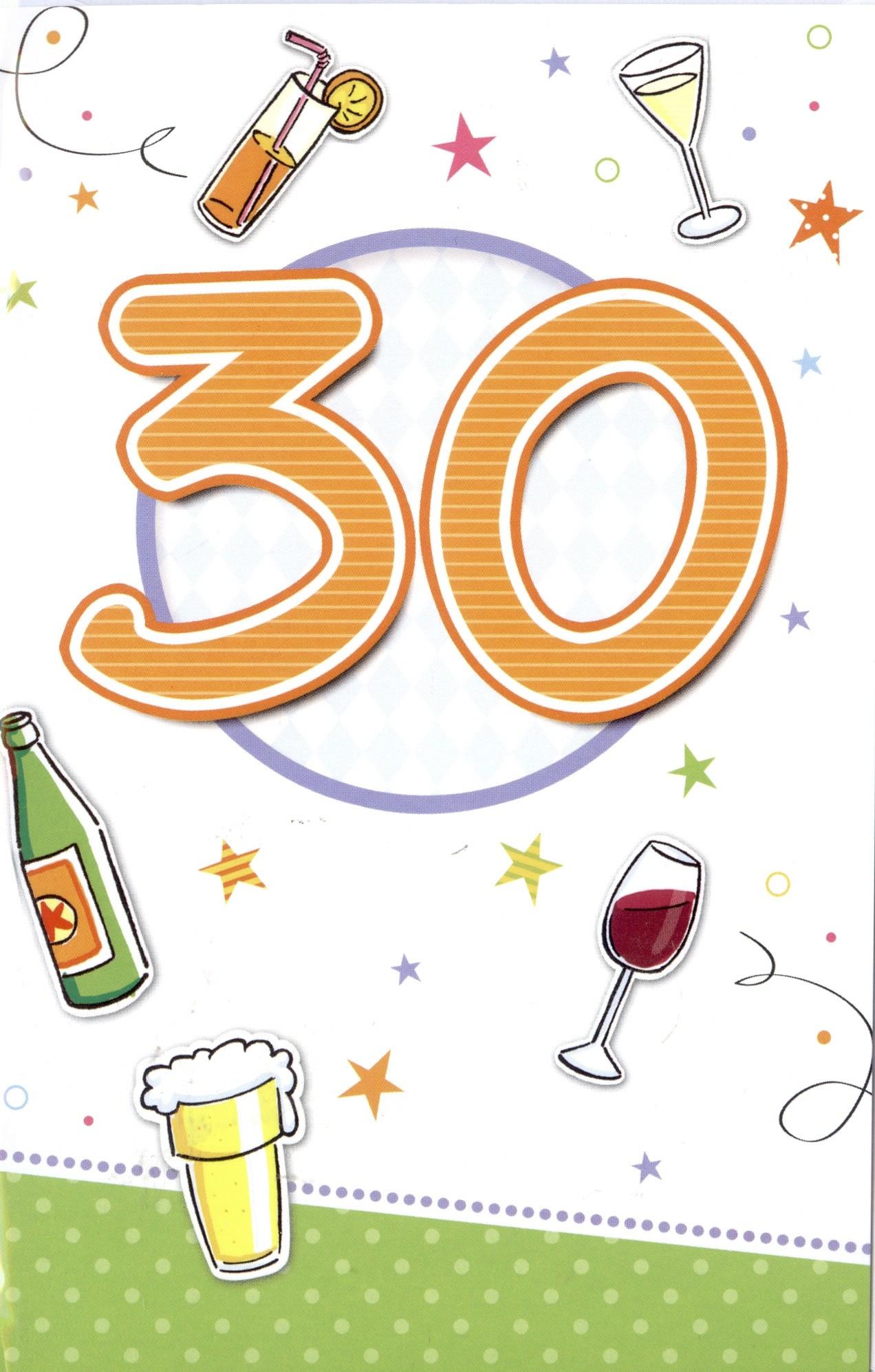 Kaart 30 jaar verjaardag 30 dertig jaar kaarten 30 jaar