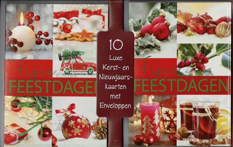 Set van 10 kerstkaarten