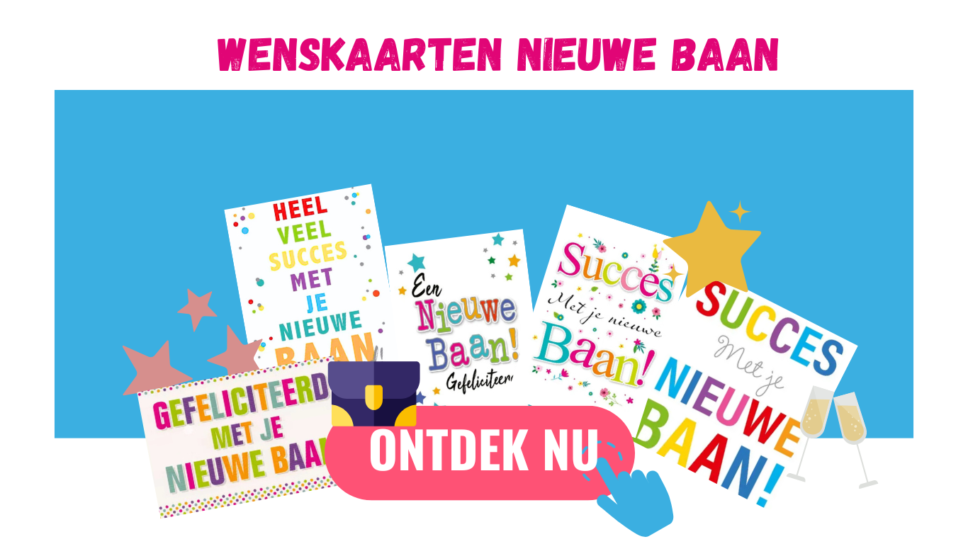 wenskaarten nieuwe baan