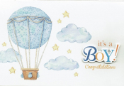 Geboortekaart in het Engels It's a boy