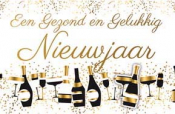Nieuwjaarskaart met Champagne Applicaties