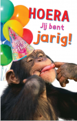 Verjaardagskaart aap