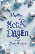 kerstkaartje met blauwe versiering