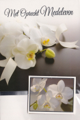 met oprecht medeleven, orchidee