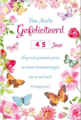 verjaardagskaart met vlinders