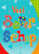 Grote kleurrijk beterschapskaart 