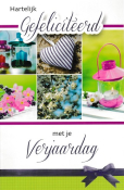 vrouwenkaart met zomerse kleuren