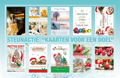 40 benefietpakketten met 10 kerstkaarten