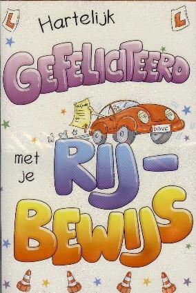 Hartelijk gefeliciteerd met je rijbewijs!