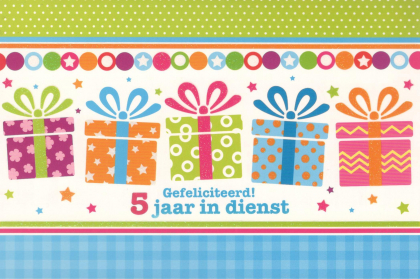 5 jaar in dienst! Gefelicteerd