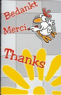 Bedankt, Merci, Thanks