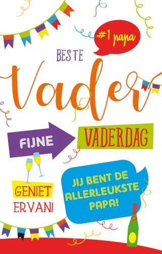 Beste vader Fijne Vaderdag wenskaart