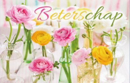 Beterschapskaart Bloemen 3 kleuren