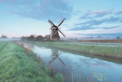 Blanco wenskaart windmolen