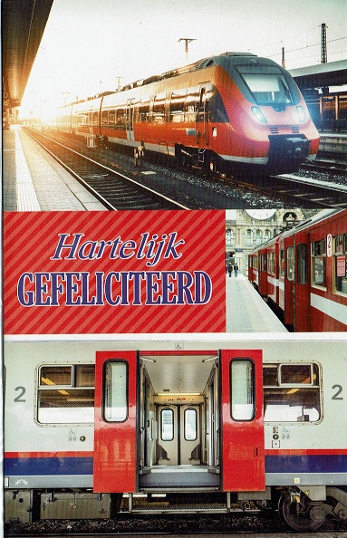 Budgetkaart met een afbeelding van een trein