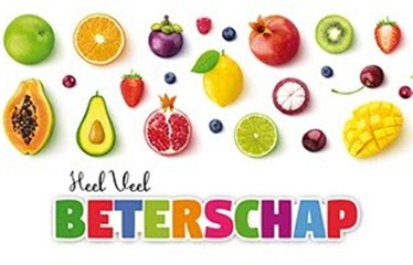 Een kleurrijk beterschapskaartje met fruit 