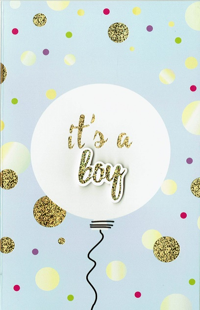 Engelse geboortekaartje It's a boy!