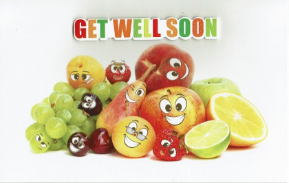 Engelstalige beterschapskaart Get well soon