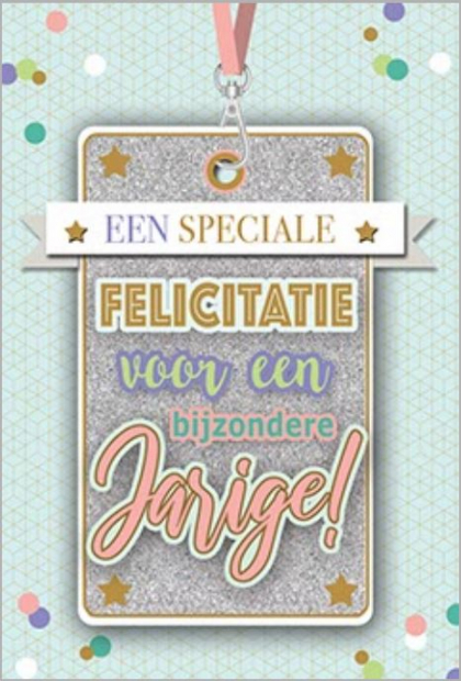 felicitatiekaart glitter