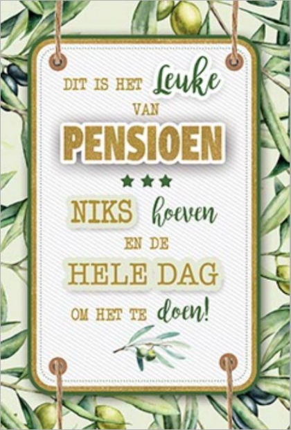 felicitatiekaart pensioen