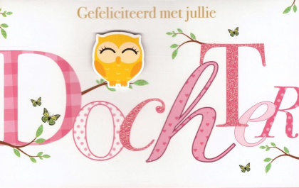 Gefeliciteerd met jullie dochter!