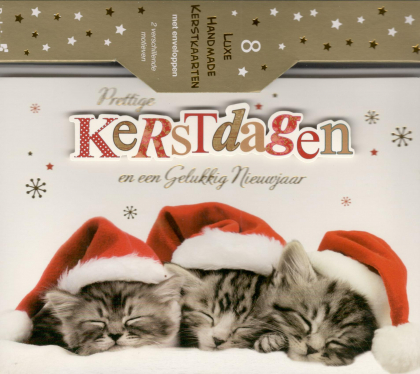 kerstkaarten met poezen kittens