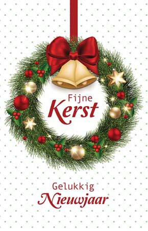 Klassieke kaart met adventskrans voor Kerst en Nieuw