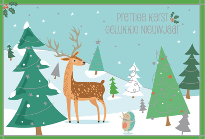 Luxe kerstdoos met winterse dieren