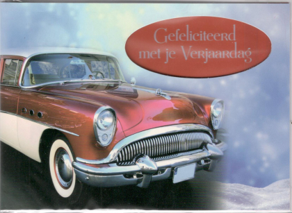 Oldtimer verjaardagskaart voor mannen