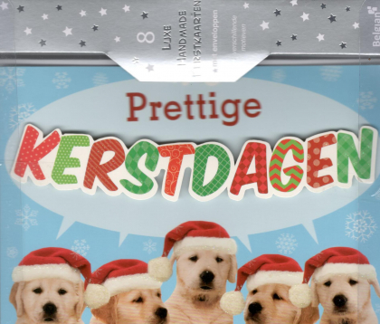 Prettige kerstdagen, kerstkaarten met honden