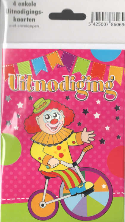 Uitnodiging kinderfeestjes