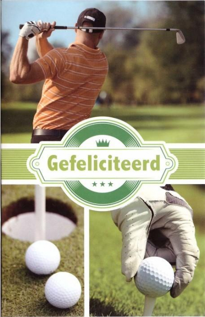 Kaartje voor een golfer