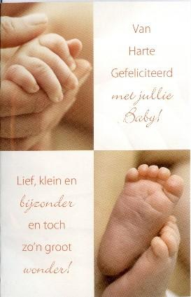 Van harte gefeliciteerd met jullie baby!
