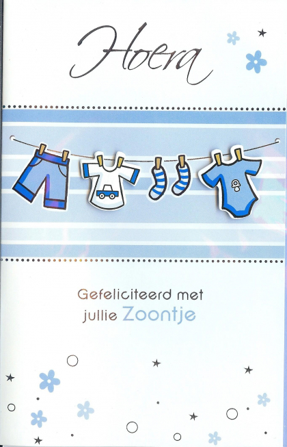Hoera... Gefeliciteerd met jullie zoontje