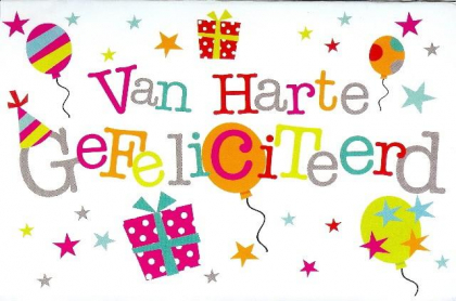 Van harte gefeliciteerd