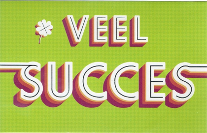 Veel succes kaart