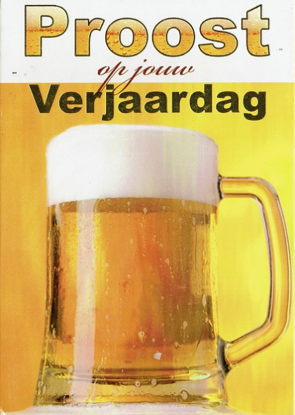 Verjaardagskaart met een biertje