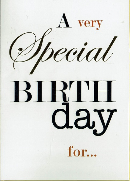 A very special Birthday for... verjaardagskaart Engels