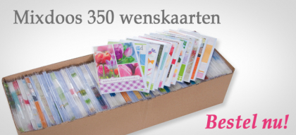 Voordeelbox 350 budgetkaarten verjaardag / blanco