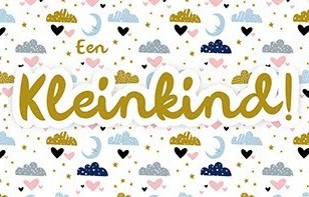 Wenskaartje met kleinkind op 