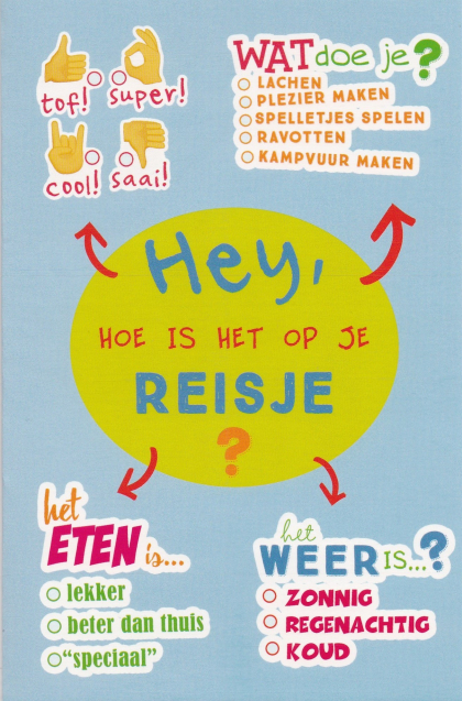 wenskaart met tekst