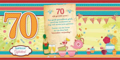 70 jaar verjaardag vrouw