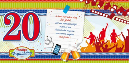 verjaardag 20 jaar man