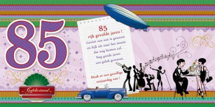 verjaardagskaart 85 jaar