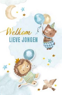 geboortekaart jongen met dieren